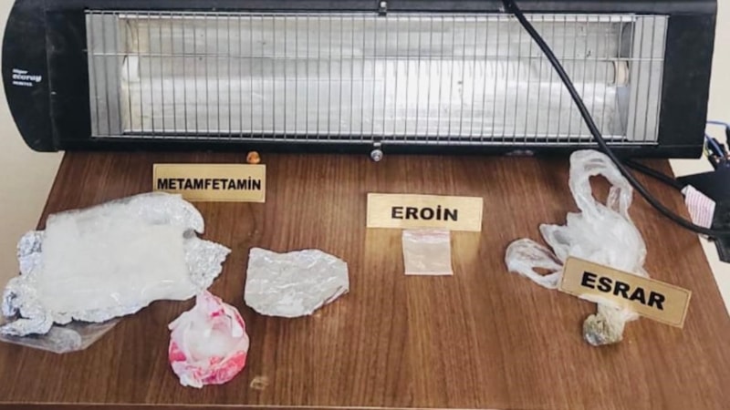 Samsun'da uyuşturucu! Isıtıcının içine saklanan uyuşturucu yakalandı