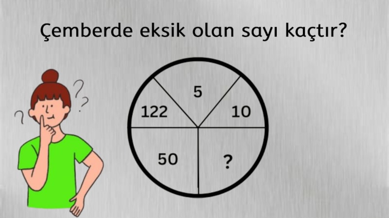 Bu zeka testi sizi çok zorlayacak! Çemberdeki eksik sayıyı 15 saniyede bulan neredeyse yok