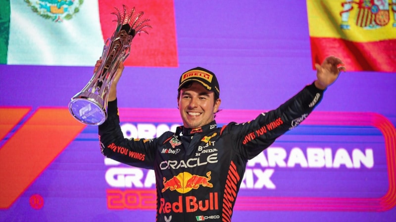 Suudi Arabistan'daki F1 yarışında zafer Red Bull'dan Sergio Perez'in oldu