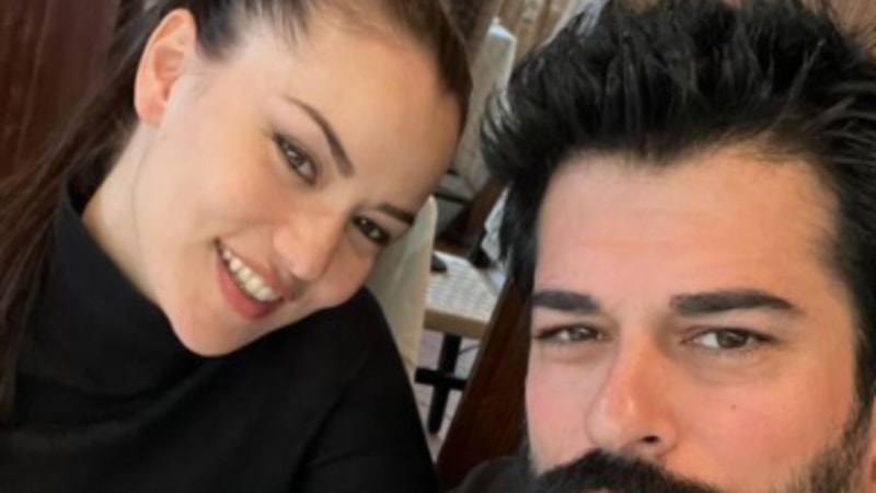 Burak Özçivit ve  Fahriye Evcen’den aşk pozu