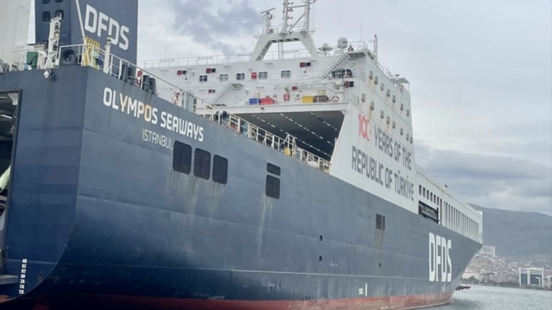 İzmir ile Fransa'nın Sete Limanı arasında ilk Ro-Ro seferi