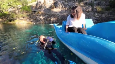 Sivas'ta gölden yüzük çıkardı