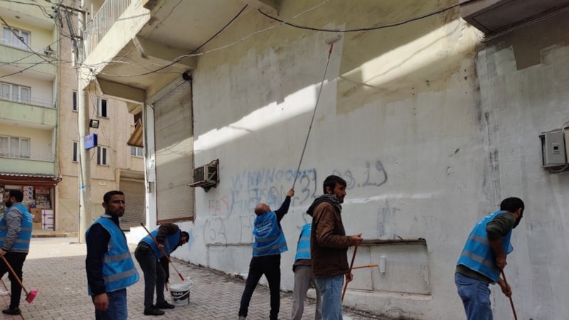 Şanlıurfa'da sel felaketinin son hali! Evlerin dış cephesi boyandı