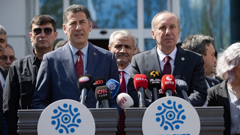 Ata İttifakı cumhurbaşkanı adayı Sinan Oğan'dan cumhurbaşkanı adayı Muharrem İnce'ye ziyaret