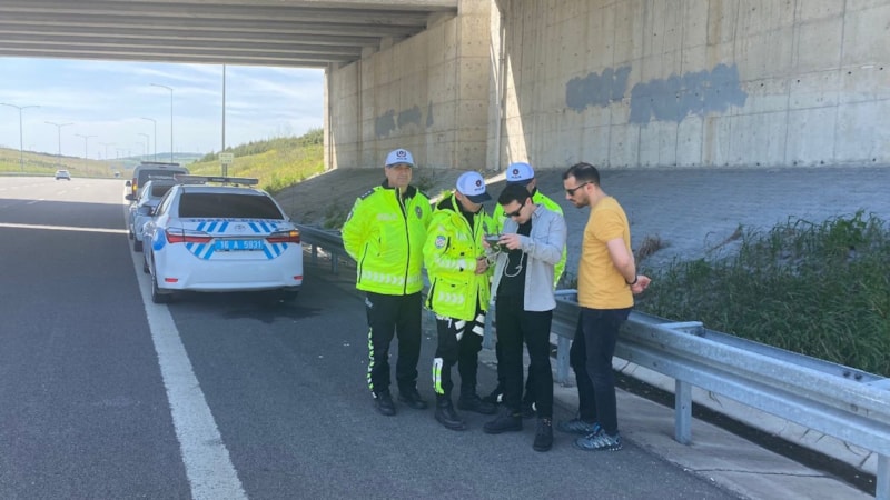 Bursa'da trafikte drone ile denetim yapıldı