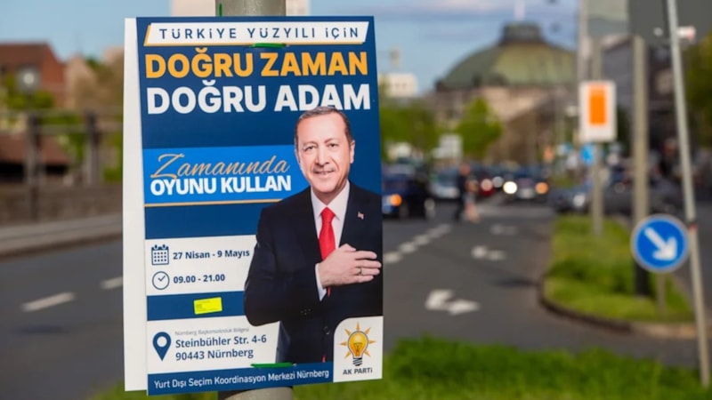 Cumhurbaşkanı Erdoğan'ın 14 Mayıs seçim afişleri, Almanya'yı rahatsız etti