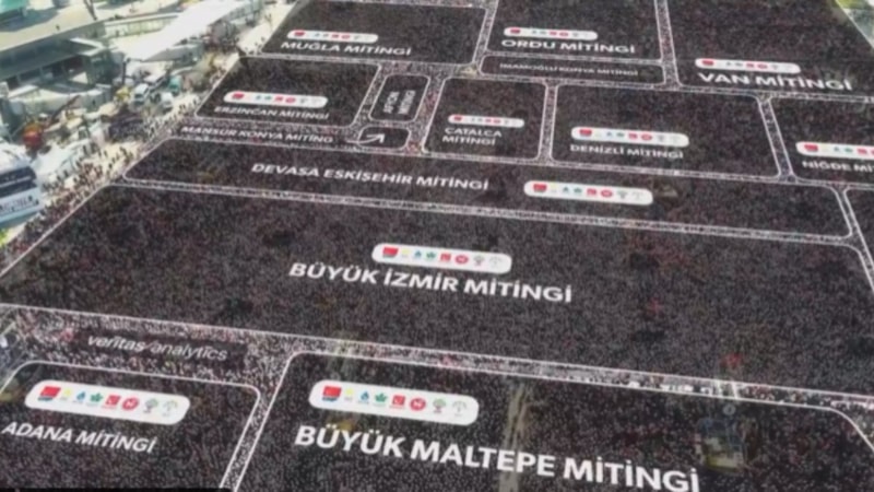 Cumhurbaşkanı Erdoğan'ın İstanbul mitingi, muhalefetin mitinglerini geride bıraktı