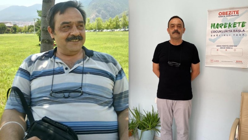 Denizli'de diyet yaparak 27 kilo zayıfladı
