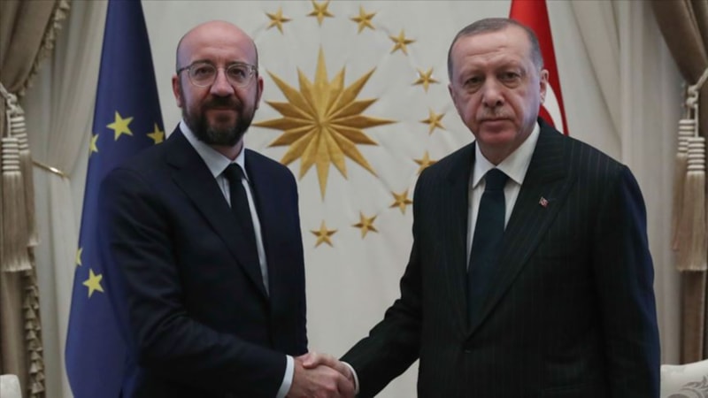 Cumhurbaşkanı Erdoğan Charles Michel ile görüştü