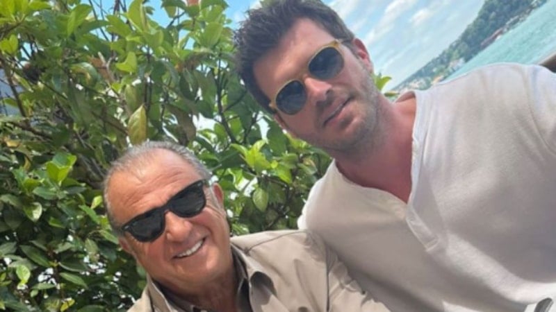 Fatih Terim, Kıvanç Tatlıtuğ ile fotoğraf paylaştı