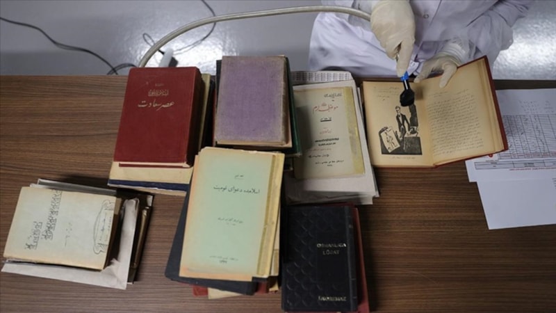 Yüzlerce yıllık eserler Cumhurbaşkanlığı Millet Kütüphanesi'nde onarılıyor