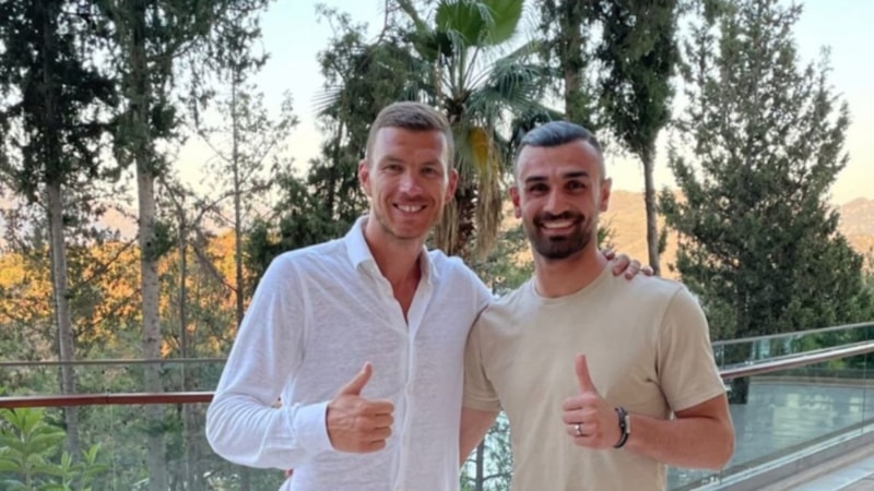 Serdar Dursun'un Edin Dzeko dileği gerçekleşti
