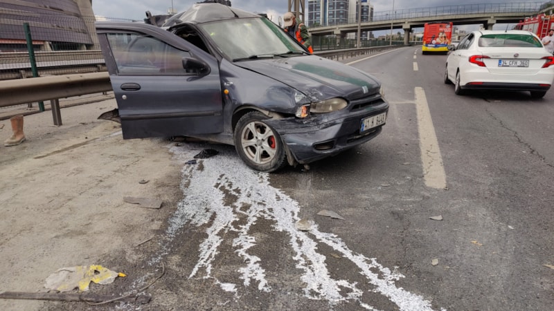 İstanbul'da TEM Otoyolu'nda zincirleme kaza
