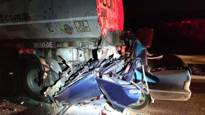 Osmaniye'de korkunç kaza: Tankerin altında can verdiler