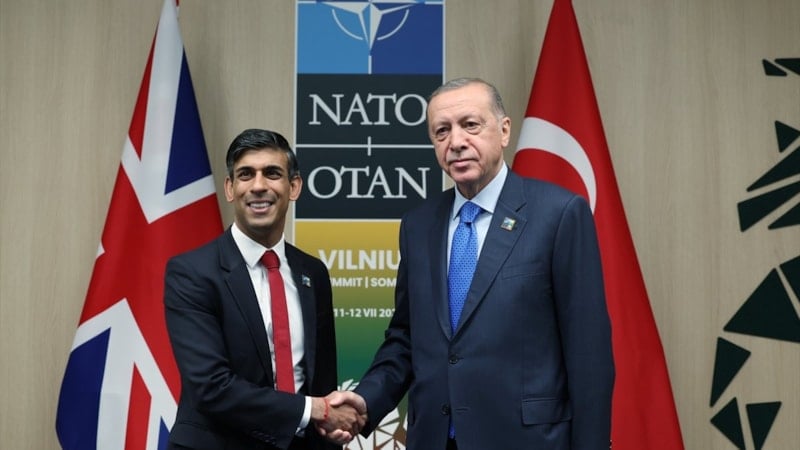 Cumhurbaşkanı Erdoğan, İngiltere Başbakanı Sunak’ı kabul etti