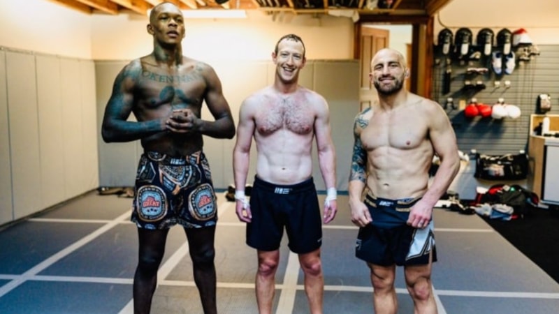 Mark Zuckerberg'den antrenman fotoğrafı