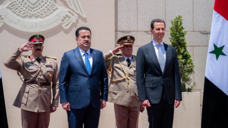 Şam'da Suriye - Irak zirvesi: Sudani ile Esad görüştü