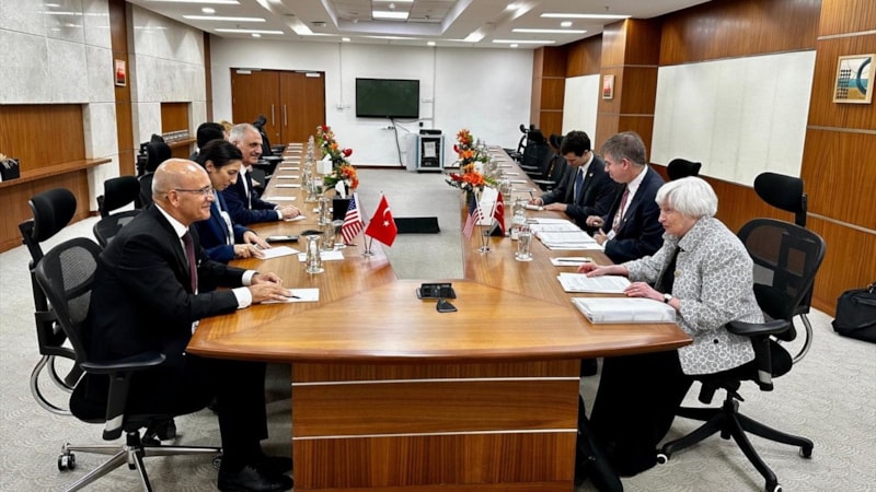 Mehmet Şimşek, ABD Hazine Bakanı Janet Yellen ile görüştü