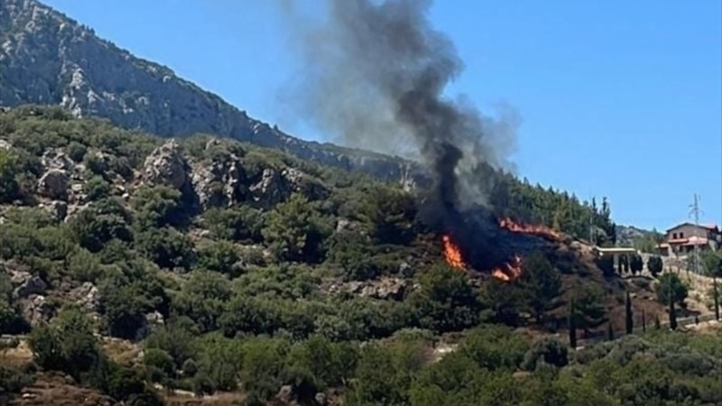 Datça'da restoranda başlayan yangın ormana sıçradı