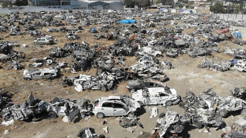 Kahramanmaraş merkezli depremlerde Hatay'da 18 bin 711 araç hasar aldı