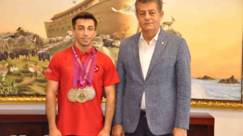 Başkan Yarka’dan Avrupa şampiyonu Algül’e tebrik