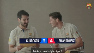 İlkay Gündoğan, Robert Lewandowski'ye Türkçe öğretti