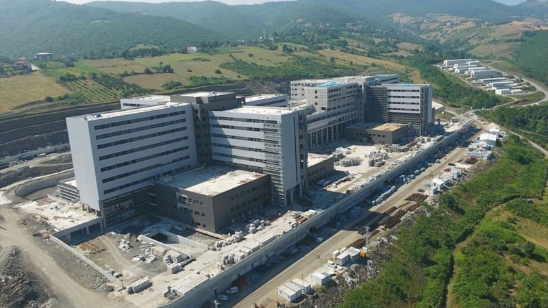 Samsun Şehir Hastanesi'nin kaba inşaatında sona gelindi
