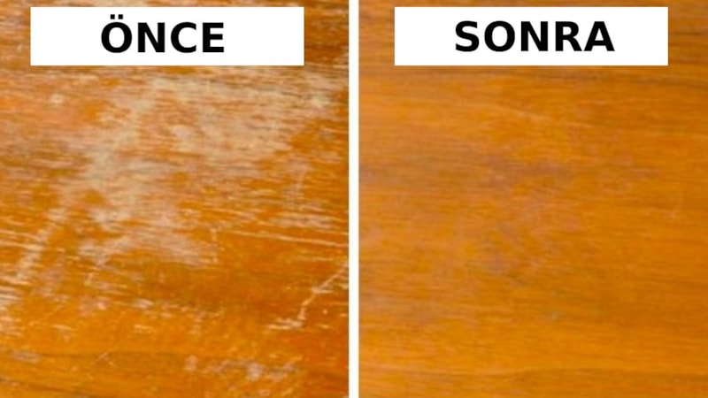 Mobilya çiziklerine bu yöntemle veda edin! Zeytinyağı ve sirke…