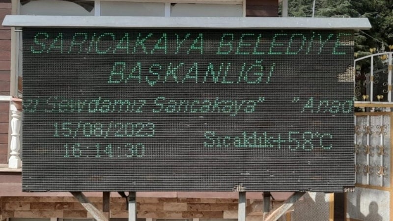 Eskişehir Sarıcakaya’da termometreler 58 dereceyi gösterdi