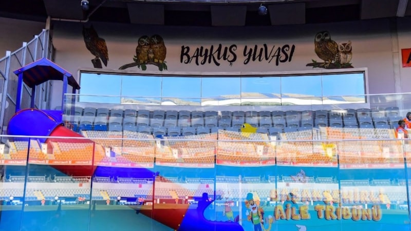 Başakşehir tribününe çocuk parkı yapıldı