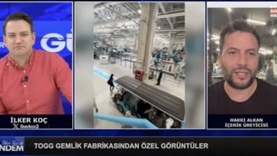 Togg'un fabrikasından özel görüntüler: Hakkı Alkan canlı yayında anlattı