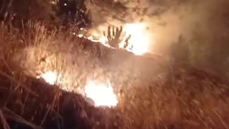 Karabük'te korkutan örtü yangını söndürüldü