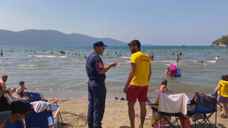 Muğla'da sahil güvenlik ekiplerinden plaj denetimi