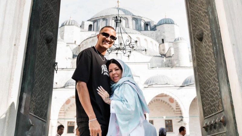 Rodrigo Becao ve eşi Sultanahmet ve Ayasofya'yı gezdi