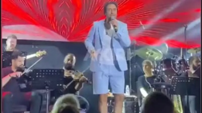 Mahsun Kırmızıgül'ün ceket-şort kombini gündem oldu