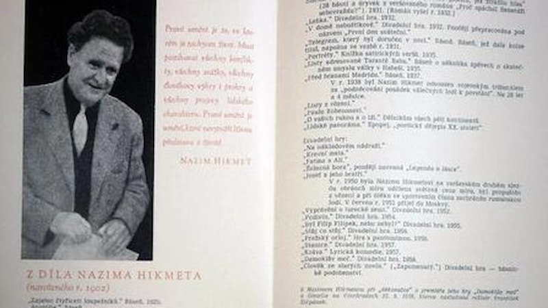 Egemen Bağış'ın girişimiyle Prag Büyükelçiliği'nden Nazım Hikmet belgeseli