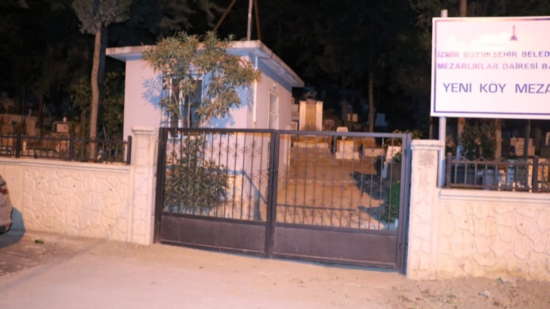 İzmir'de mezarlıkta 1 günlük bebek bulundu