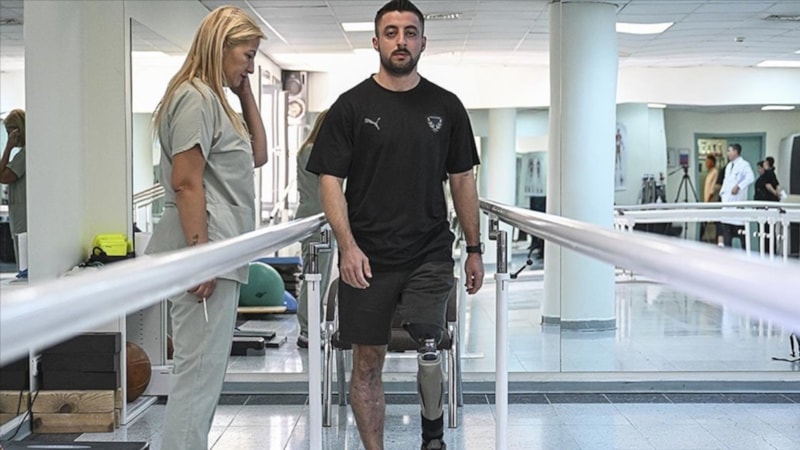Operasyonda bacağını kaybeden gazi Yusuf Deli, milli sporcu olmak istiyor