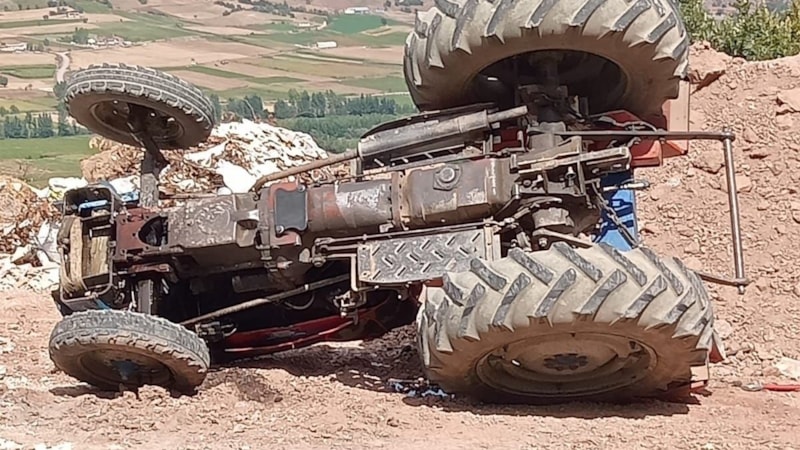 Tokat'ta traktör kazası: 1 ölü 1 yaralı