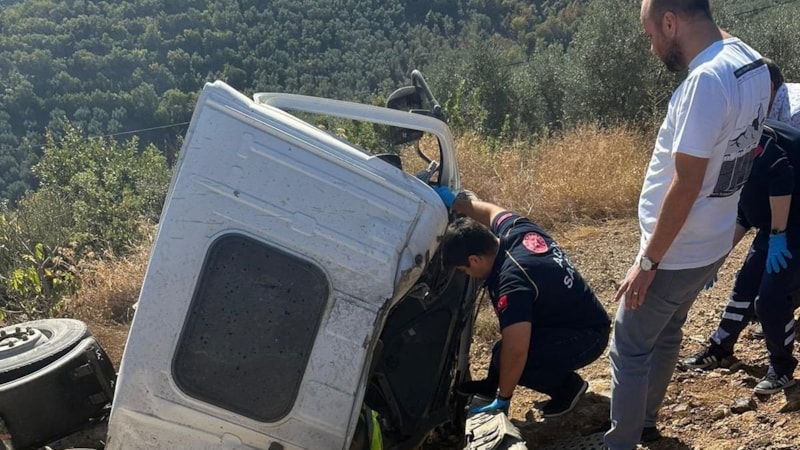 Bursa'da beton mikserleri çarpıştı! 1 ölü, 1 yaralı