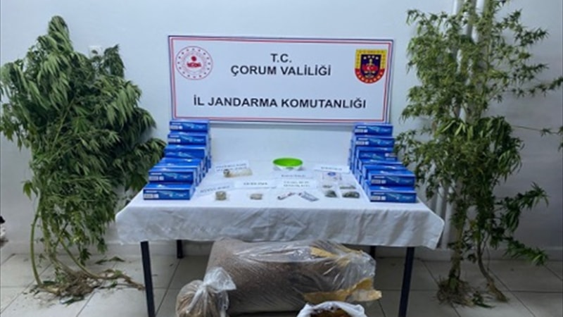 Çorum'da uyuşturucu operasyonunda 4 zanlı yakalandı