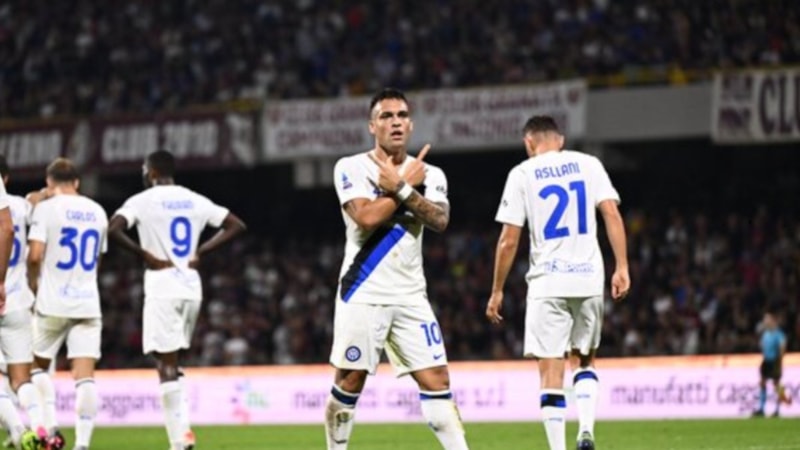 Inter, Salernitana'yı Martinez'in 4 golüyle yendi