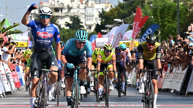 58. Cumhurbaşkanlığı Türkiye Bisiklet Turu'nda ilk etabı Jasper Philipsen kazandı