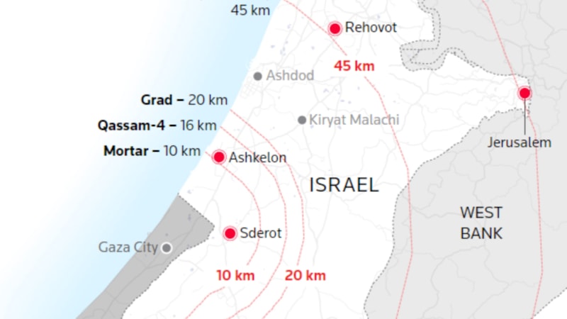 İsrail - Filistin çatışmasının haritası: Sürpriz saldırının geçtiği aşamalar