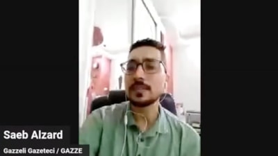 Filistinli gazeteci Ensonhaber'e anlattı! F-16 sesleri duyuyoruz...