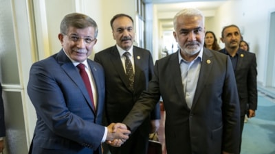 Ahmet Davutoğlu, Zekeriya Yapıcıoğlu'nu ağırladı