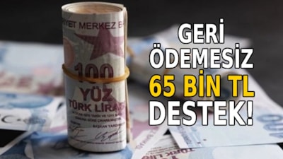 Geri ödemesiz 65 bin TL tek tıkla cebinizde! Sadece başvur, gerisini dert etme