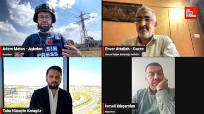Ensonhaber yayınına katılan gazeteci Adem Metan, Aşkelon'dan aktardı
