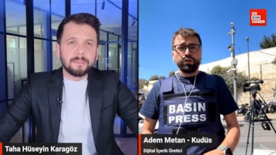 Adem Metan Ensonhaber yayınında Kudüs'teki güvenlik önlemlerini anlattı
