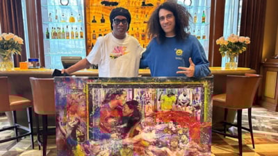 Sanatçı Ersan Kay'dan Ronaldinho'ya özel tablo